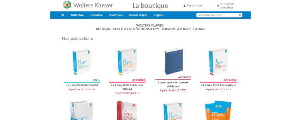 boutique officielle des éditions Lamy